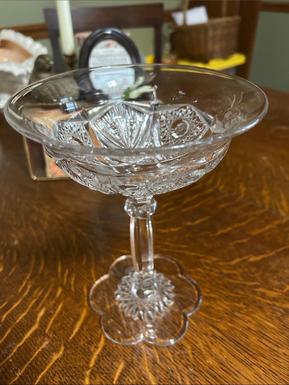 EAPG pedestal candy dish
